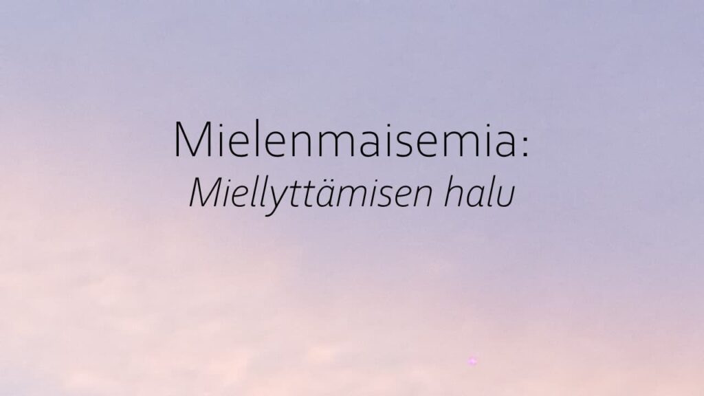 Miellyttämisen halu